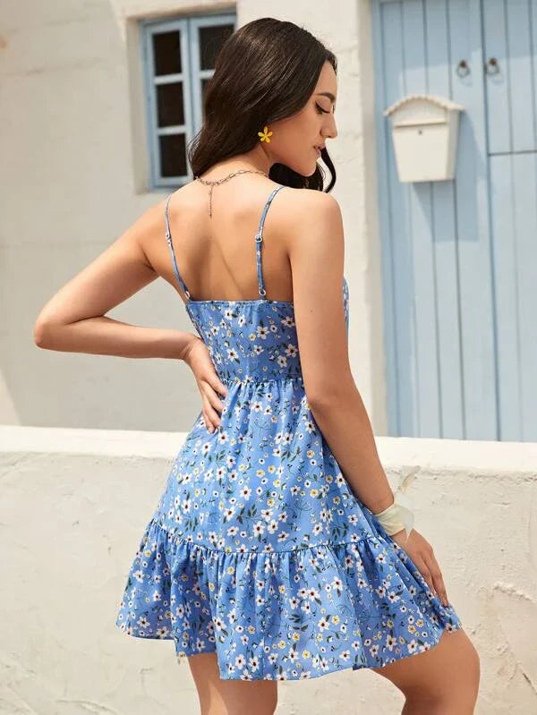 Vestido Girassol Azul