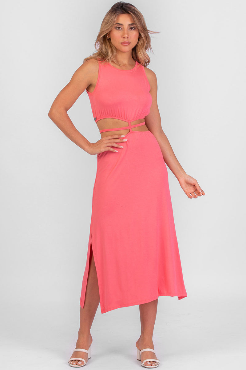 Vestido Midi Lorena Rosa